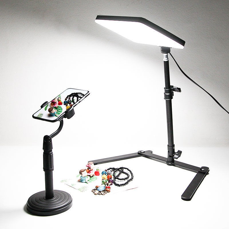 ✧☫Đèn LED chụp ảnh đồ trang sức ánh sáng lấp đầy máy tính để bàn nhỏ quay video chiếu tĩnh vật thực phẩm