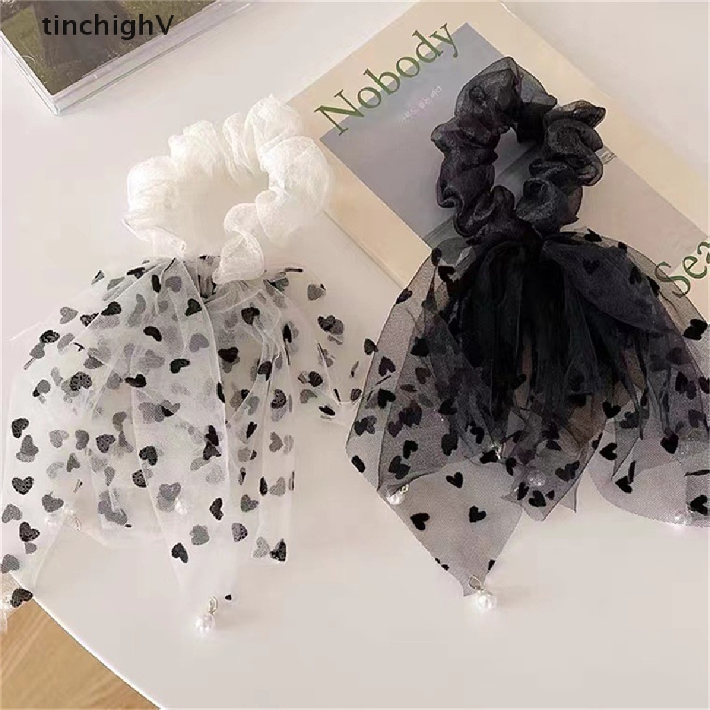 Dây Cột Tóc Lưới Đính Trai Thời Trang