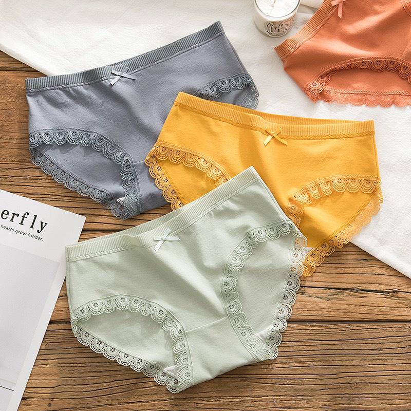 Set 5 Quần Lót Nữ Cotton màu trơn kháng khuẩn thoáng mát nữ tôn dáng xuất Nhật mẫu PASANA004 | BigBuy360 - bigbuy360.vn