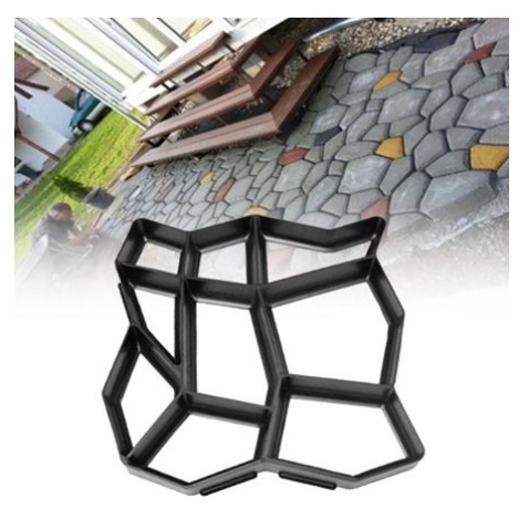 Khuôn Nhựa Đúc gạch Model: A, khuôn đúc giả đá Trang Trí Sân Vườn Model A Đường Kính 36cm