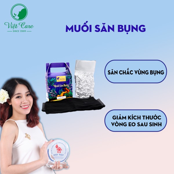 Chính hãng - Muối săn bụng kèm đai quấn bụng Việt care