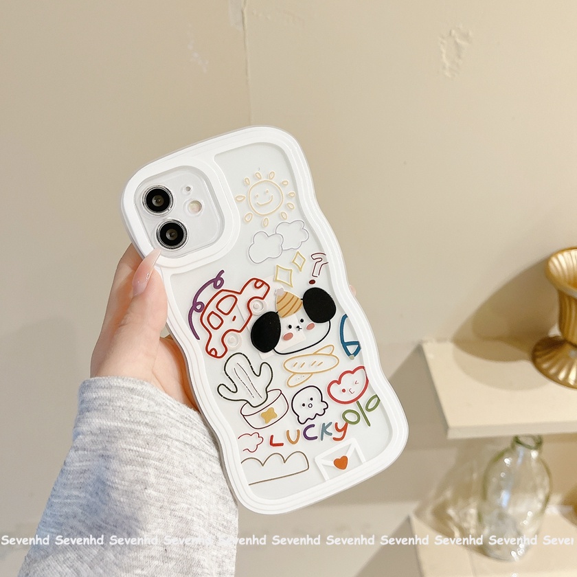 Ốp Điện Thoại Mềm Họa Tiết Hoạt Hình Màu Gradient Cho iPhone 14 13 12 11 Pro Max X XR Xs Max 8 7 6 6s Plus SE 2020