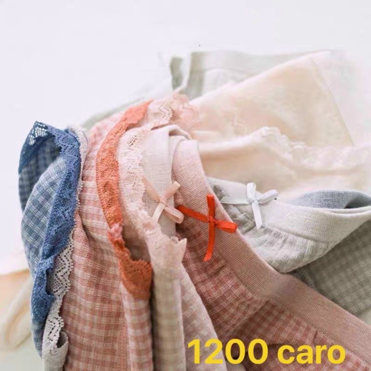 SÉT 10 QUẦN LÓT KẺ CARO 1200 SIÊU CO GIÃN THOẢI MÁI, FORM SIZE 40-60KG