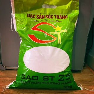 (10kg) gạo ST25 ❤️ Gạo ngon nhất thế giới ❤️ Đặc sản Sóc Trăng