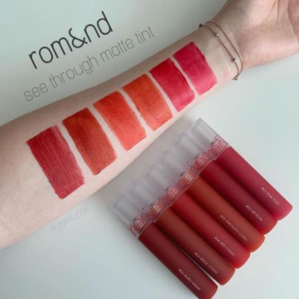 ✅ (HÀNG CHUẨN AUTHENTIC) Son Kem Lì Siêu Mịn Romand See Through Matte Tint