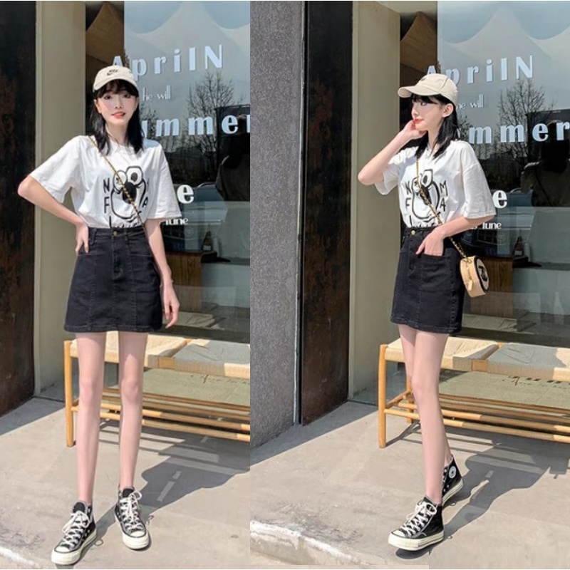 Chân Váy Ngắn Kaki Co Dãn Thời Trang Hot - BT Fashion  + Video, Hình Thật