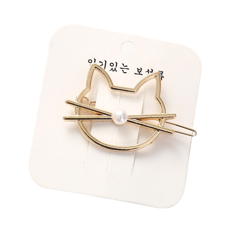 Kẹp Tóc Kim Loại Đính Ngọc Trai Xinh Xắn Cho Nữ