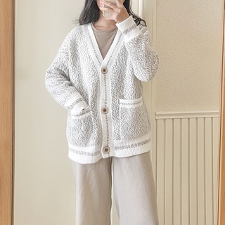 Áo Nora Cardigan len lông thỏ