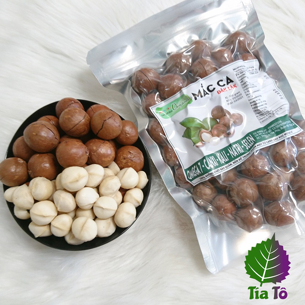 500G Hạt Macca Organic Sạch Đắk Lắk (sấy lạnh theo tiêu chuẩn xuất khẩu) nhà trồng loại 1, hạt mắc ca sấy khô ăn vặt