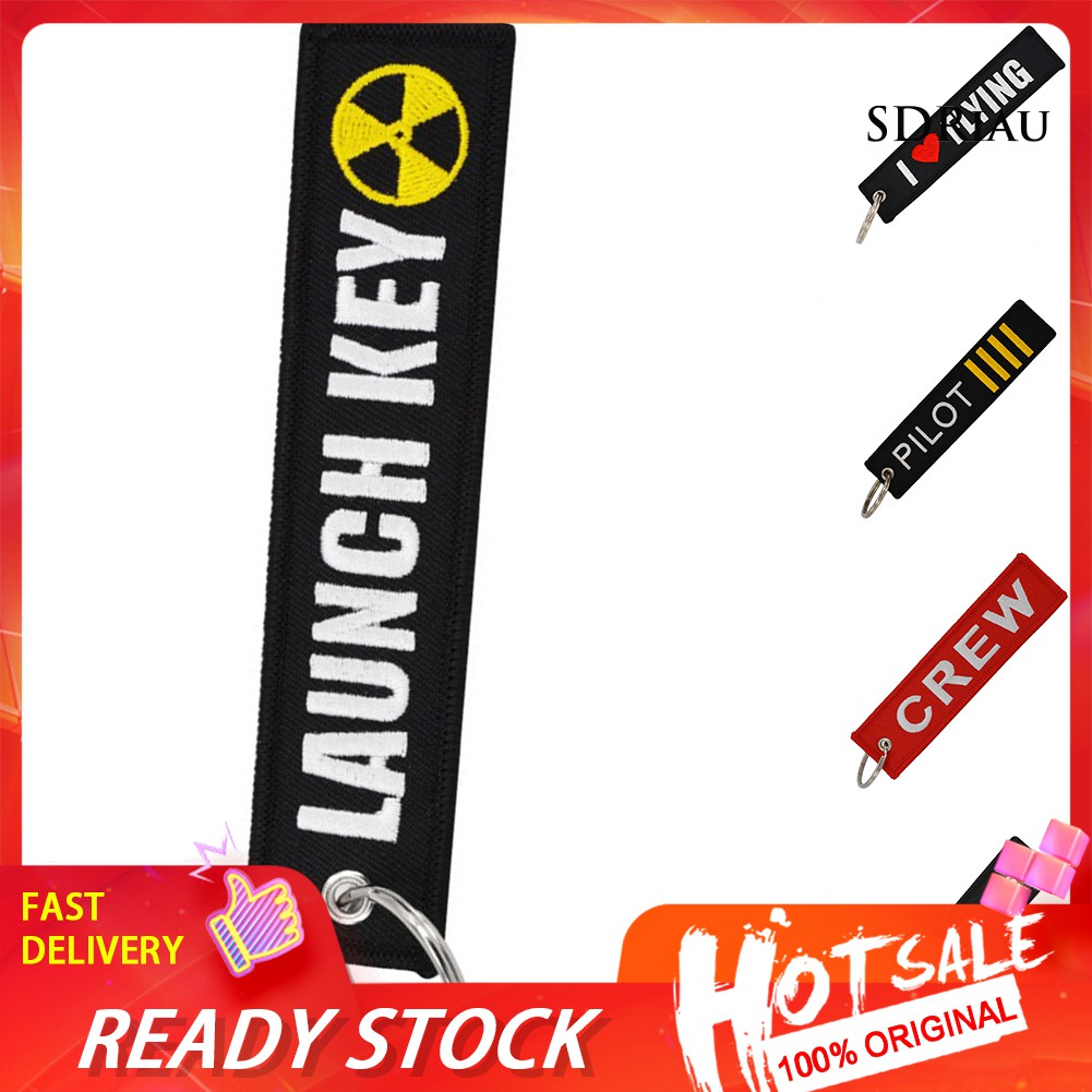 Móc Khóa Thêu Chữ Phong Cách Cho Xe Mô Tô