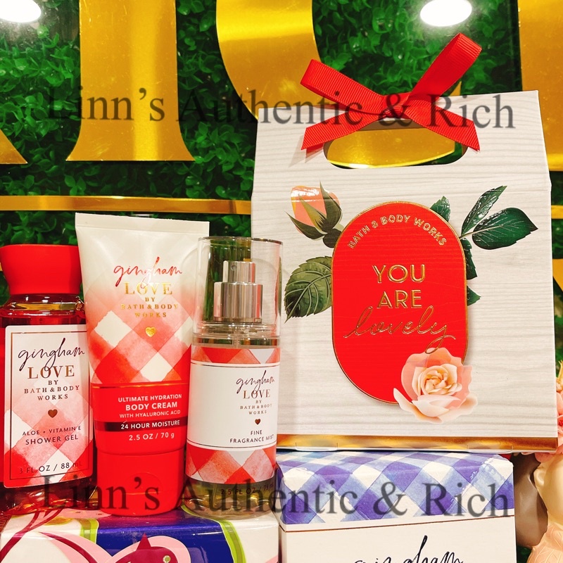 Auth_ TRAVEL SIZE SET 5C_ GINGHAM LOVE|GINGHAM|GINGHAM VIBRANT|GINGHAM FRESH|GINGHAM GORGEOUS _Xịt Thơm Body Mist
