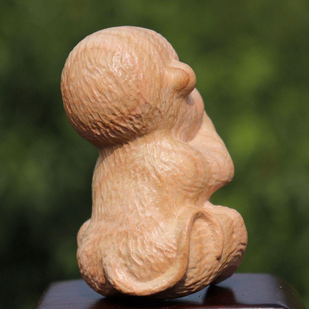 DARNELL 1 Tượng Khỉ Gỗ 4 Kiểu Sáng Tạo Trang Trí Nội Thất