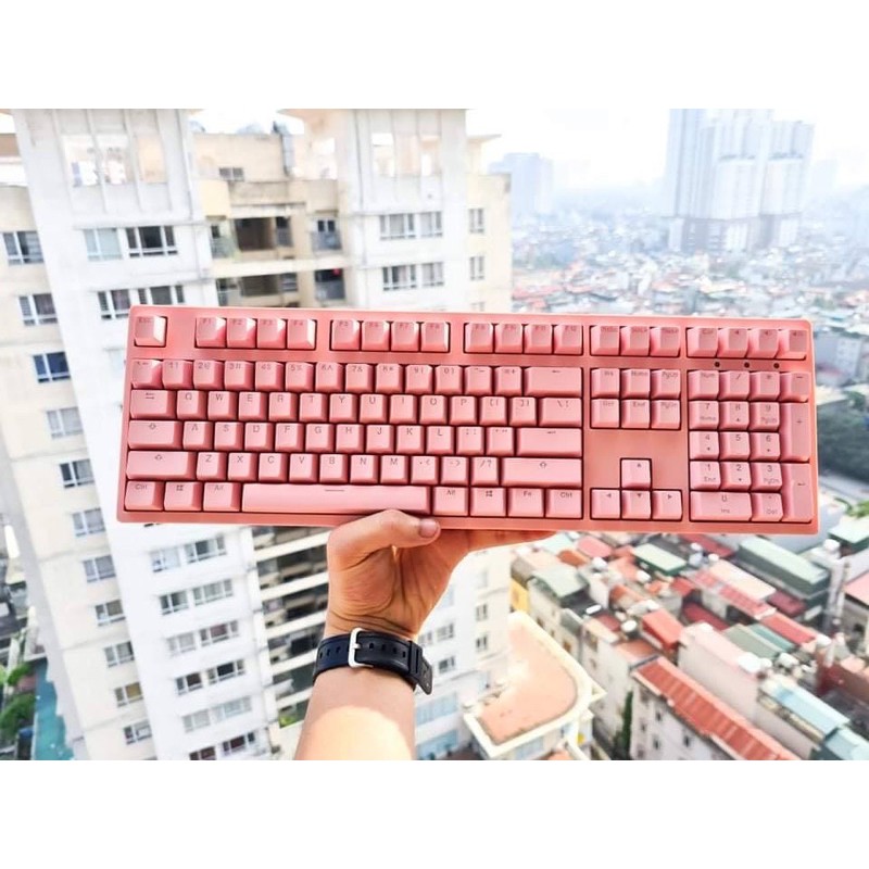 Bàn phím cơ AKKO 3108S Pink Led White | Cherry Switch | Keycap PBT | Hàng lỗi 1 đổi 1