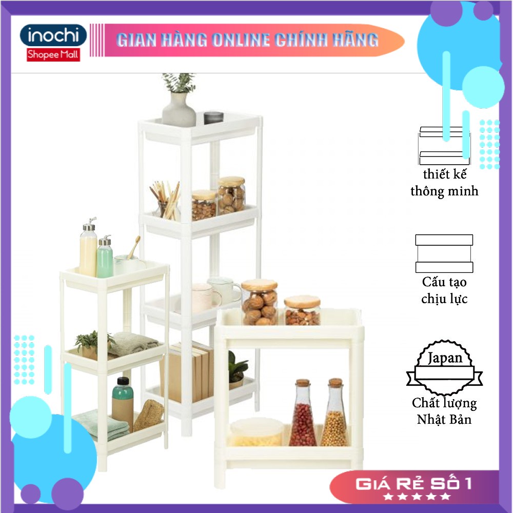 Kệ Đa Năng 2 Tầng Inochi Nhựa Dùng Để Đựng Gia Vị Nhà Bếp Đựng Đồ Thực Phẩm, Phòng ngủ - 2 TẦNG