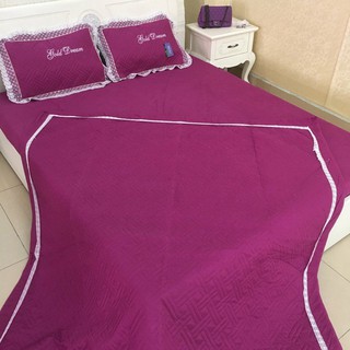 Set chăn ga gối satin xoa 4 món