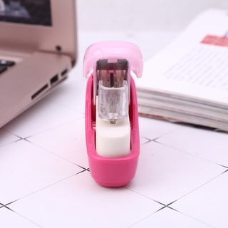 De No for Staples Nail Free Stapler Mini Paper Book Binding Stapling Machine Staple