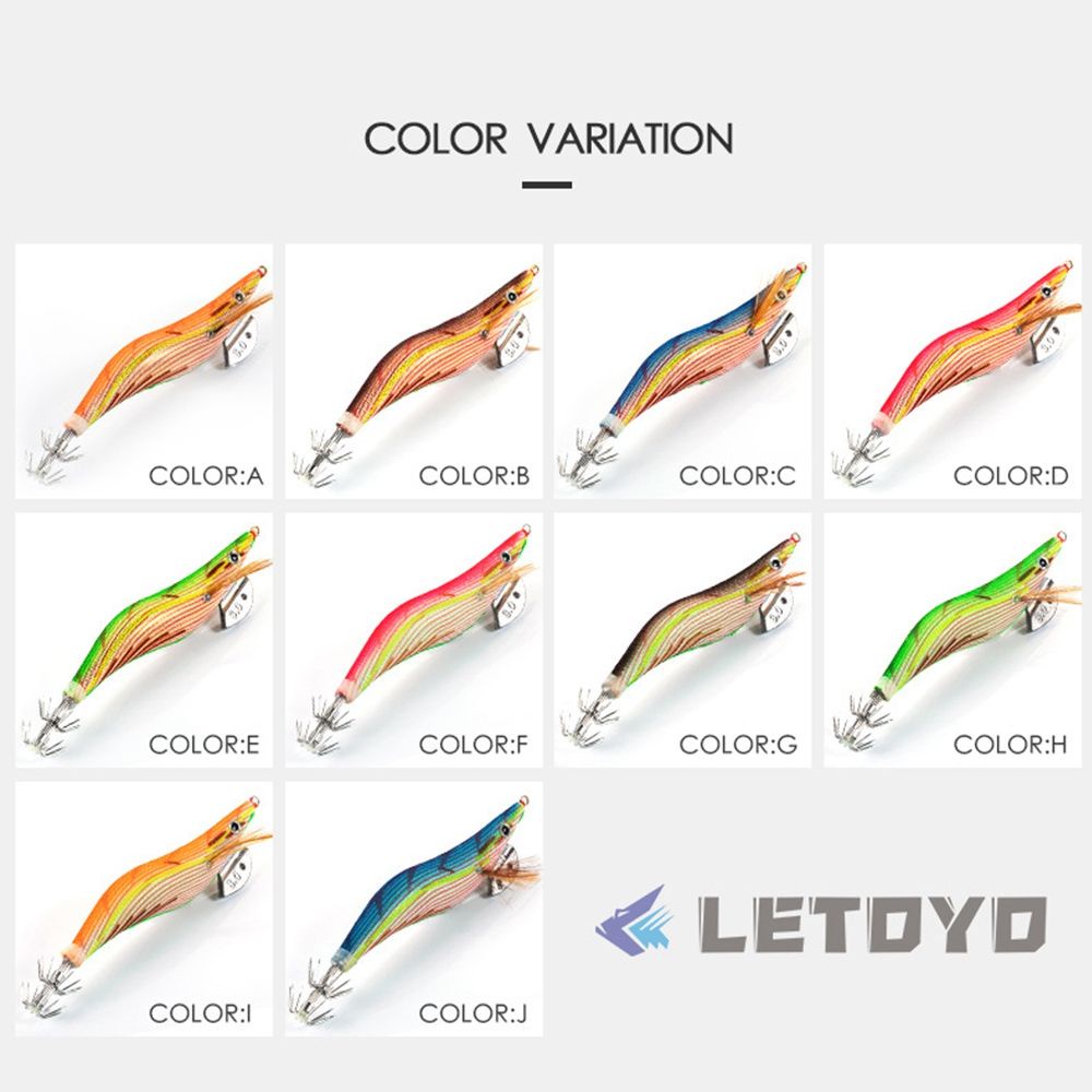 Mồi giả câu cá hình con mực 3.0g 92mm 15g Jigs 2021