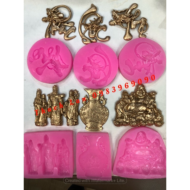 Khuôn silicon chữ thư pháp