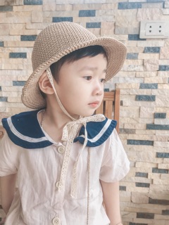 Mũ ajuma sợi thô cho bé