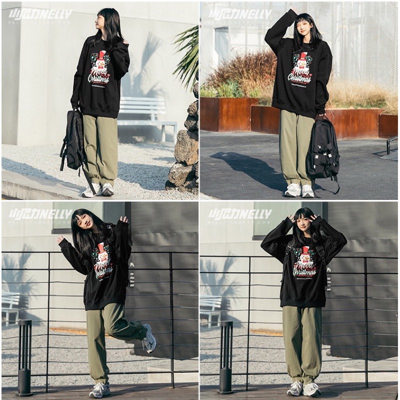 Áo sweater nelly hey big sale lót lông(có sẵn) christmas