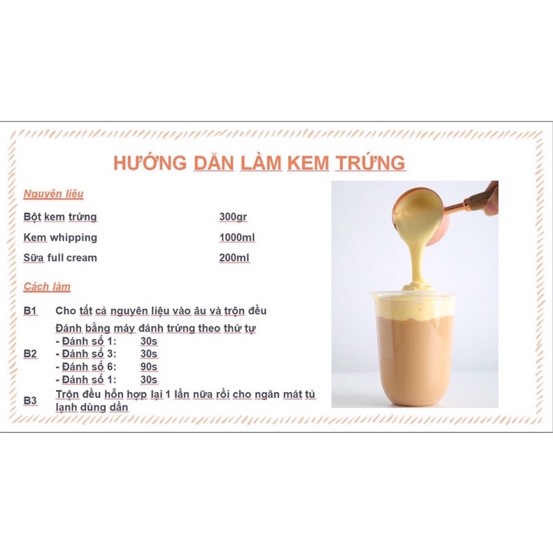Bột kem trứng Xiaka 1kg