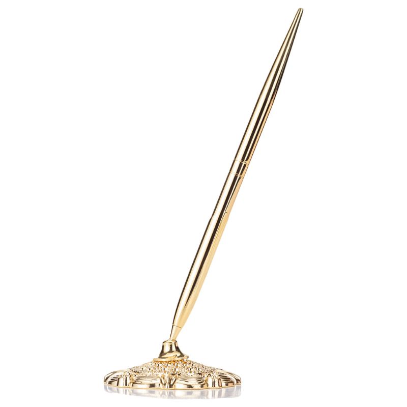 Giá Đỡ Bút Bi Bằng Kim Loại Phong Cách Retro Tiện Dụng Cho Văn Phòng / Tiệc Cưới