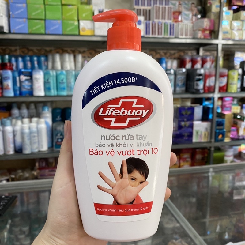 Nước Rửa Tay Lifebuoy Bảo Vệ Vượt Trội 500g