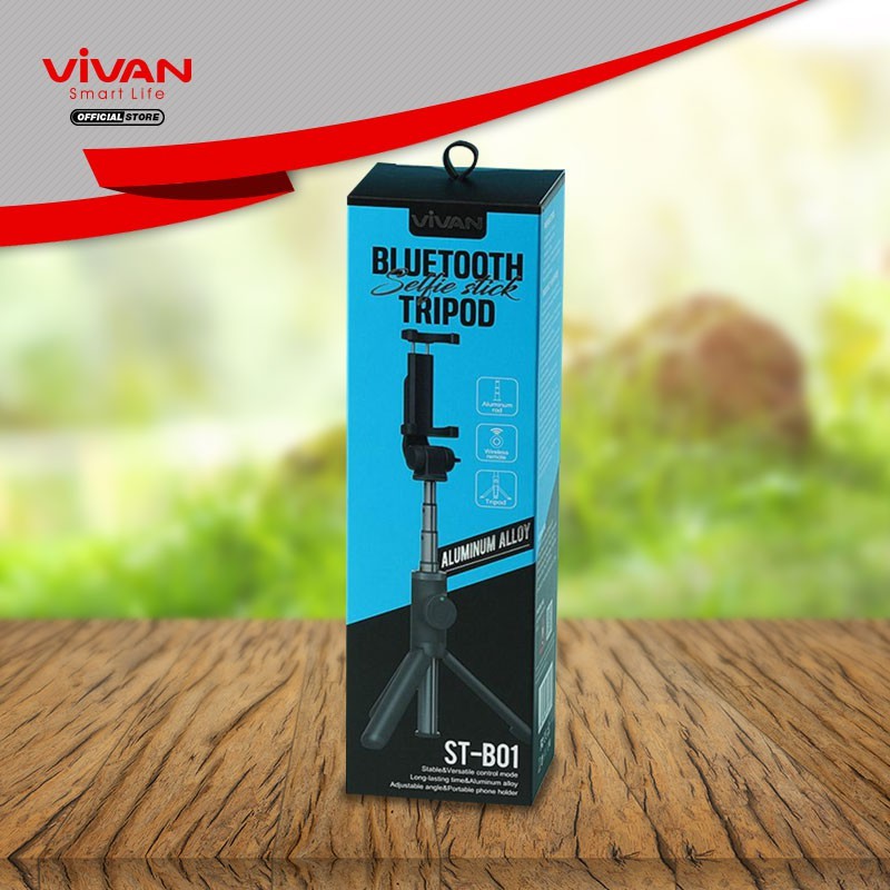 Gậy Chụp Hình Remote Bluetooth VIVAN ST-B01 Đa Năng Có Giá Đỡ Xoay 360 Độ Dễ Dàng Mang Theo- BẢO HÀNH 12 THÁNG | BigBuy360 - bigbuy360.vn