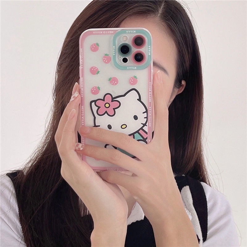 Ốp Điện Thoại TPU Mềm Chống Sốc Hình HELLO KITTY Cho IPhone 12 PRO 12Promax mini 11 PRO 11PROMAX 13 PRO 13PROMAX Xs Max XR 7 8 Plus