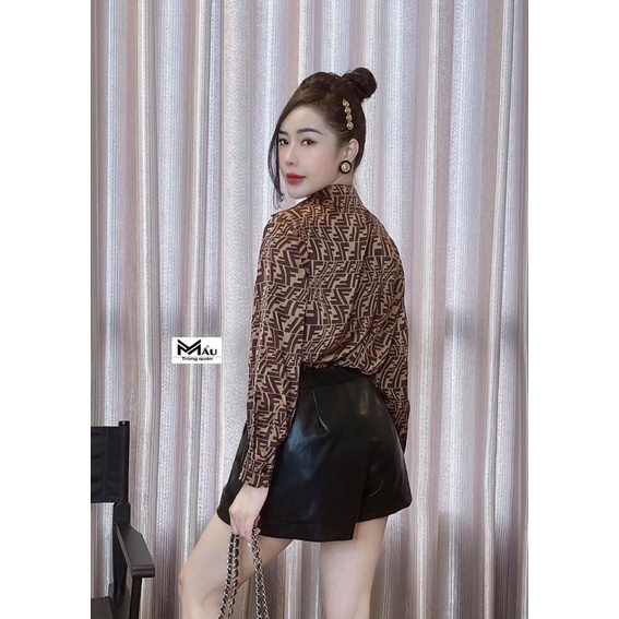 Áo sơmi lụa FF