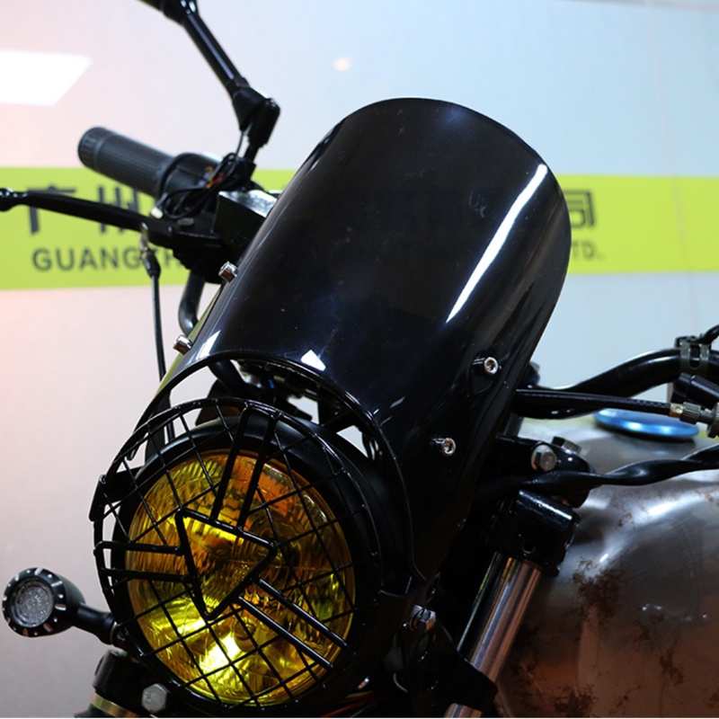 Lưới Bảo Vệ Đèn Pha 6.5" Bằng Kim Loại Cho Xe Mô Tô Harley Triumph Suzuki Kawasaki