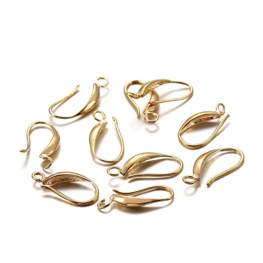 Set 12 Móc Làm Bông Tai DIY 4 Màu Kích Thước 17 * 8mm|Dụng Cụ Làm Trang Sức Mạ Vàng