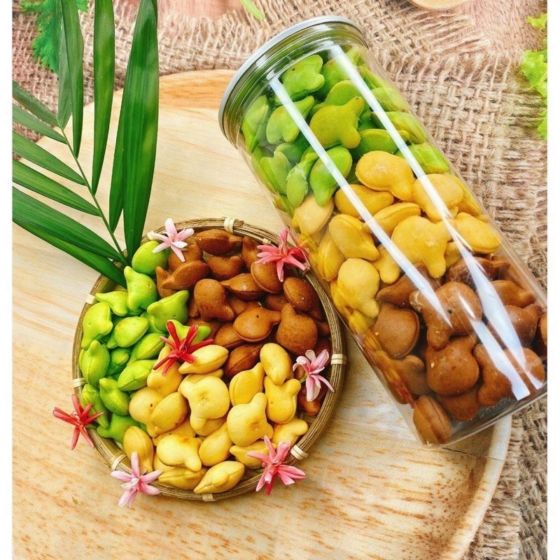 Bánh Gấu Mix 3 Vị Lon 420gr