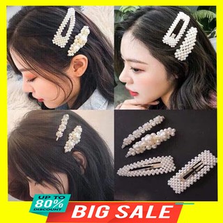 Sét 4 cặp tóc bấm ngọc