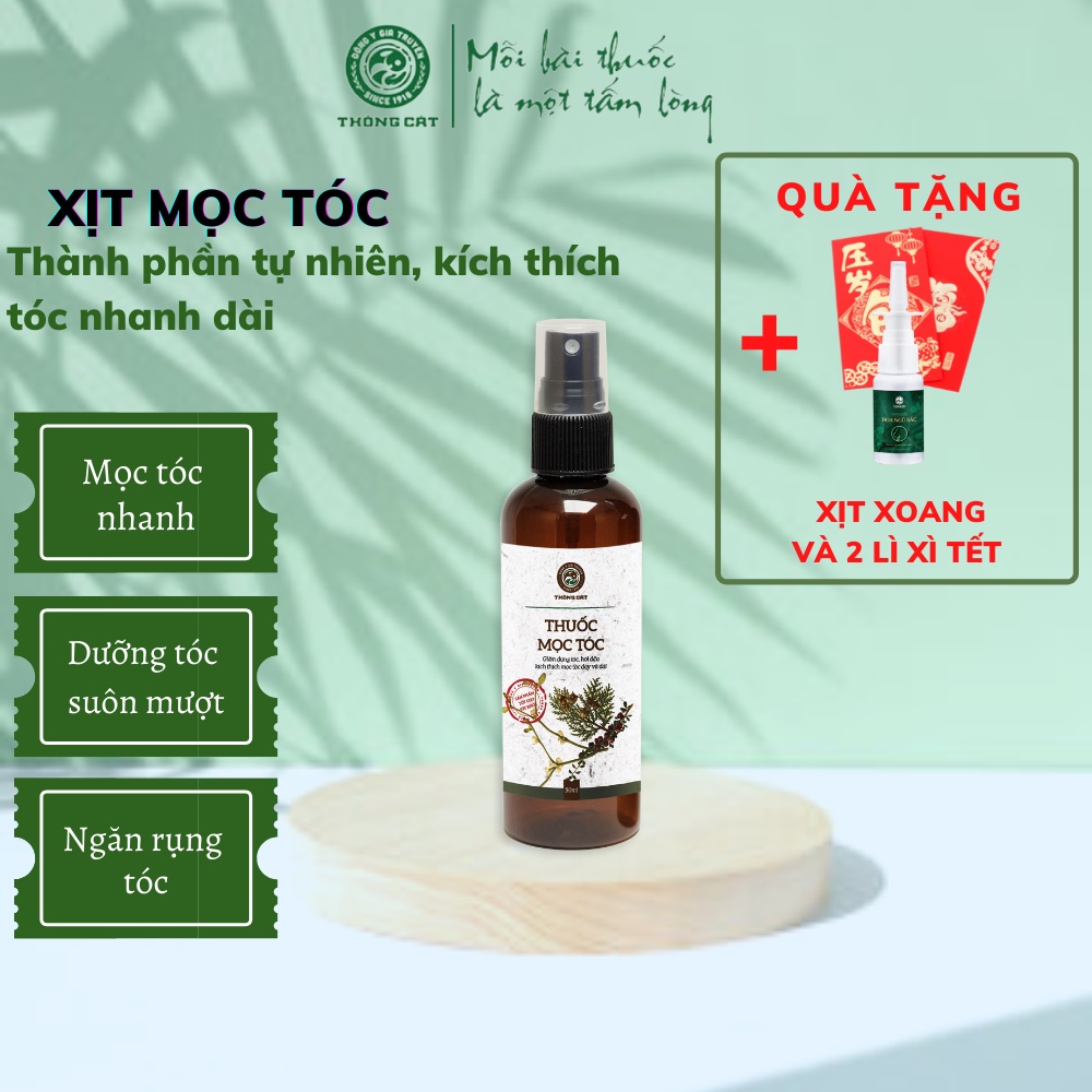 Xịt mọc tóc Đông y gia truyền Thông Cát (Since 1918)_kích thích mọc tóc nhanh dài, giảm rụng tóc, nuôi dưỡng chân tóc