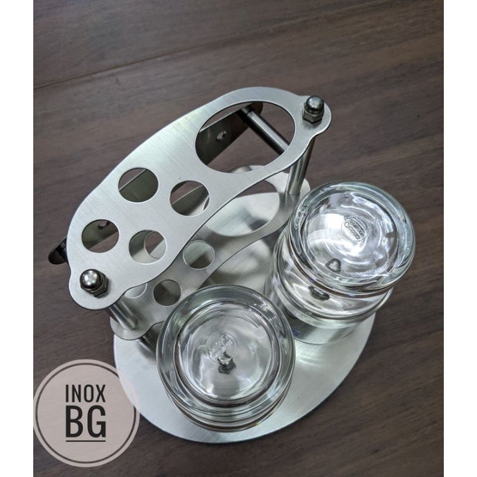 [INOX 304] Kệ đựng bàn chải đánh răng, thuốc đánh răng chất liệu Inox 304 sáng bóng