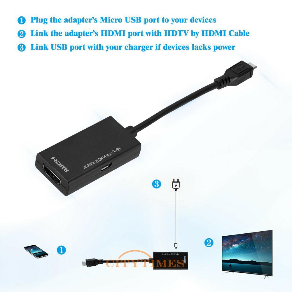 Cáp Chuyển Đổi Micro Usb 2.0 Sang Hdmi