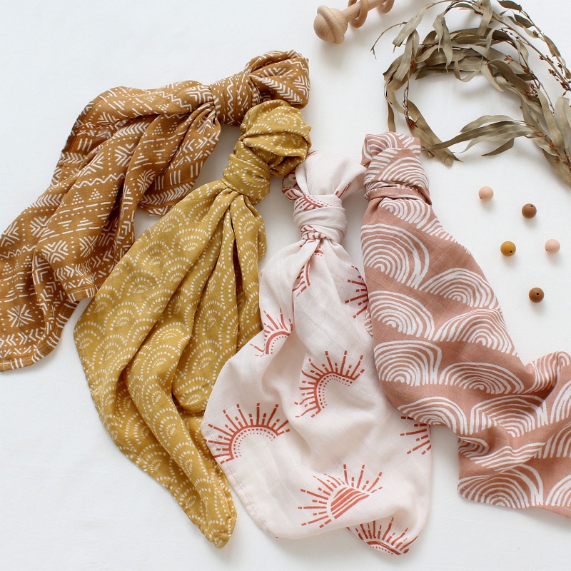 Chăn Quấn Em Bé Chất Liệu Cotton Mềm Mại Họa Tiết Đáng Yêu