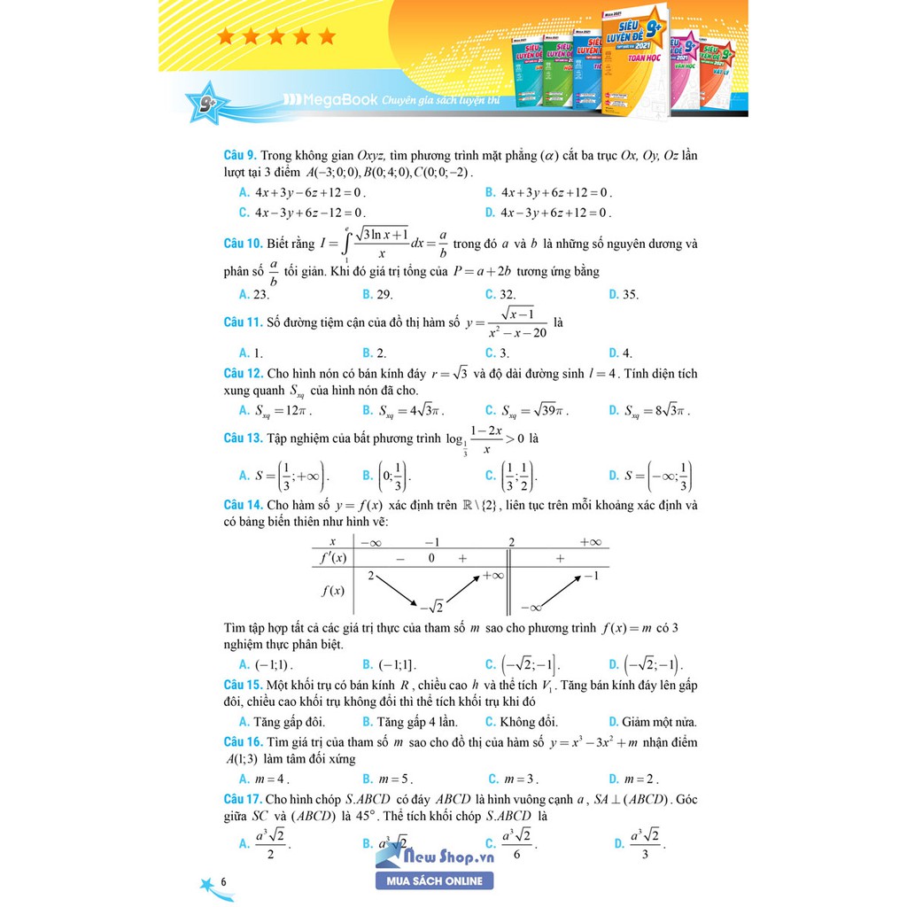 Sách - Mega 2021 – Siêu Luyện Đề 9+ Thpt Quốc Gia 2021 - Toán Học