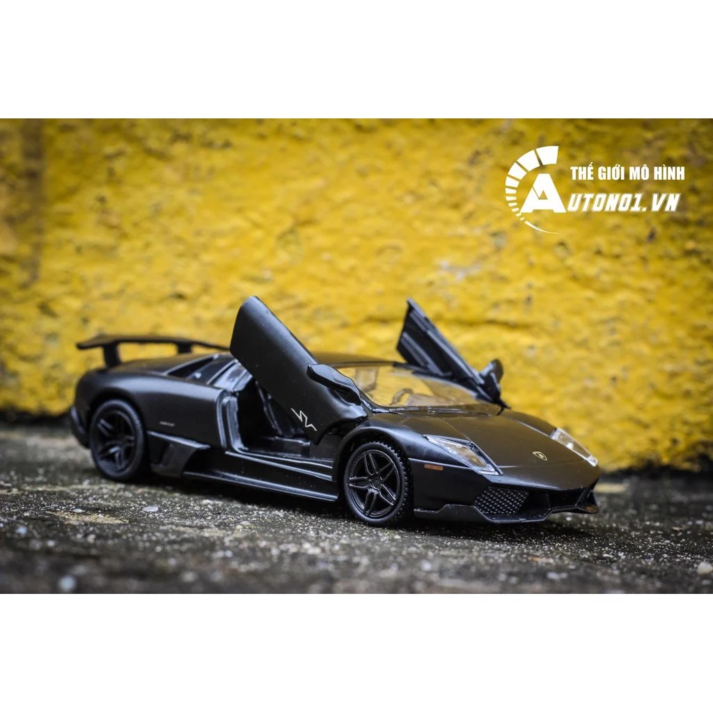 MÔ HÌNH XE LAMBORGHINI MURCIELAGO LP670-4 SV BLACK 1:36 ALLOY 7116