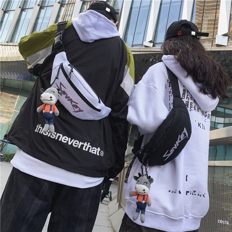 Túi Đeo Chéo Nam Nữ Unisex Túi Bao Tử SEVKEY Vải Canvas Hàn Quốc Chống Nước Tuyệt Đối | BigBuy360 - bigbuy360.vn