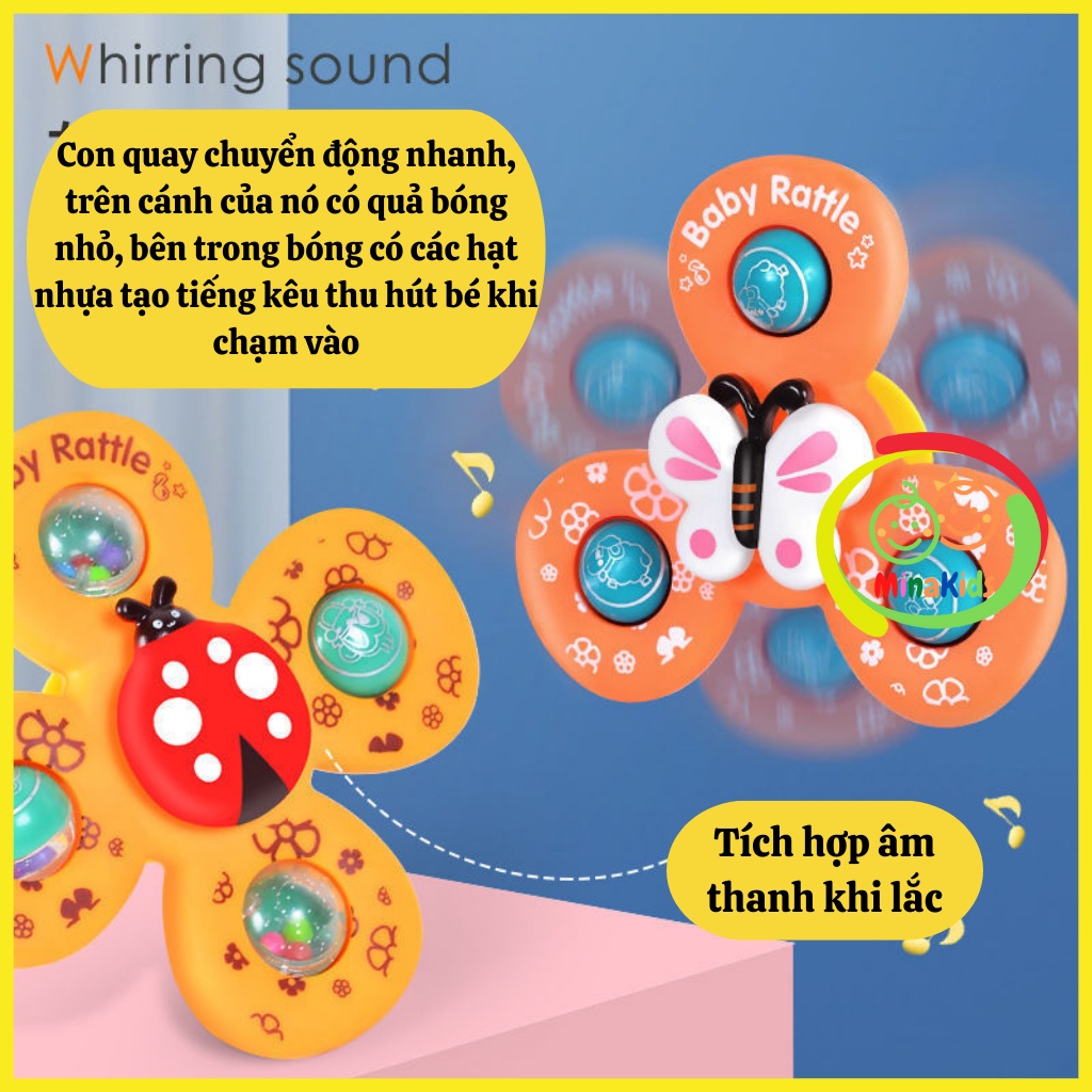 Đồ Chơi Con Quay Spinner Chong Chóng Dính Tường Cho Bé Âm Thanh Vui Nhộn SP01