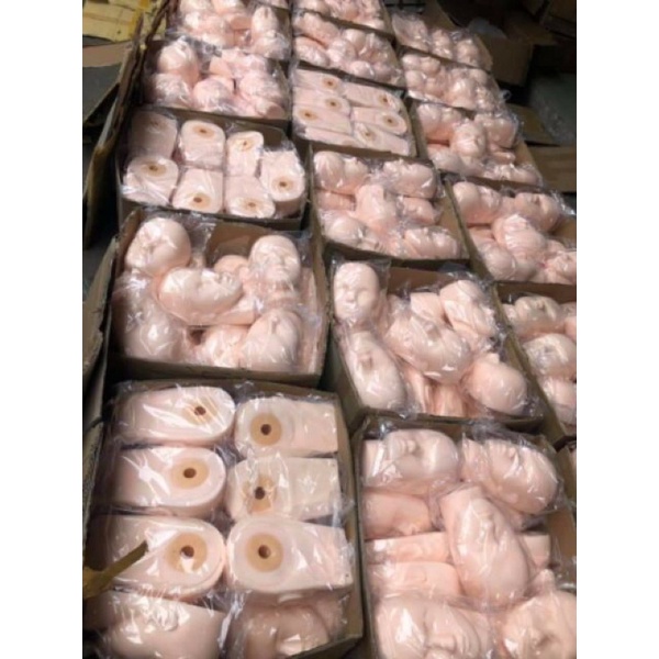 Đầu manocanh mềm học masage,nối mí,b huyệt,phun xăm