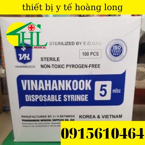 [Bán lẻ 10 chiếc] Bơm tiêm 1 lần Vinahankook 5ml