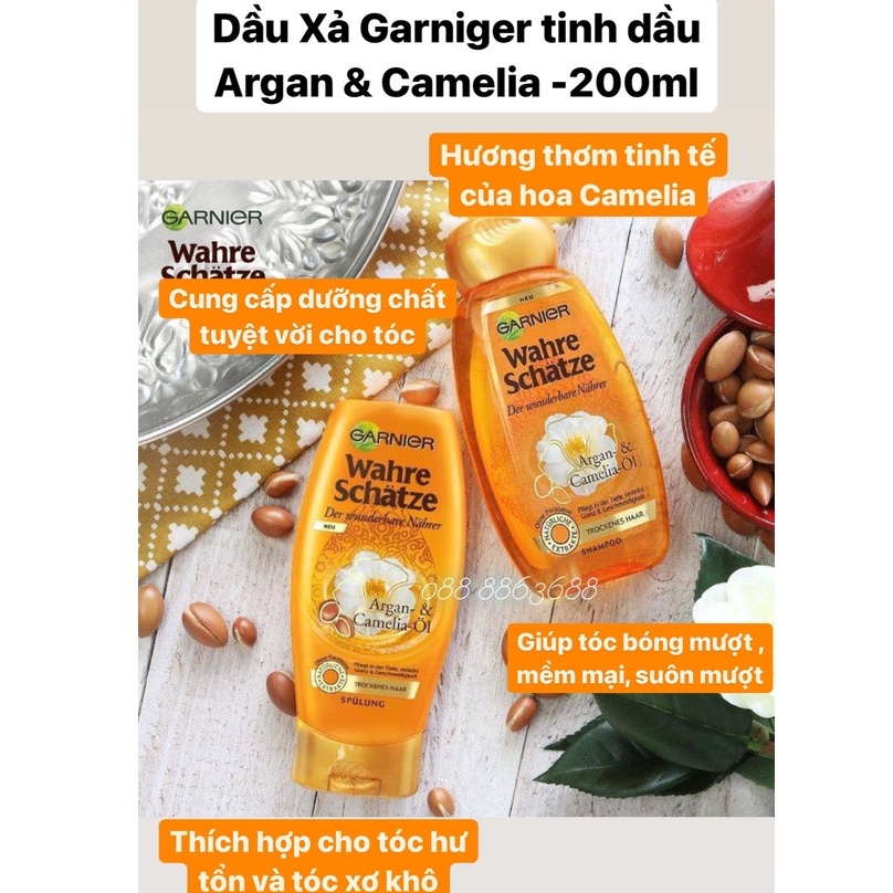 Dầu Xả Garnier - Dầu xả chính hãng chiết xuất thiên nhiên giúp tóc chắc khỏe từ gốc đến ngọn