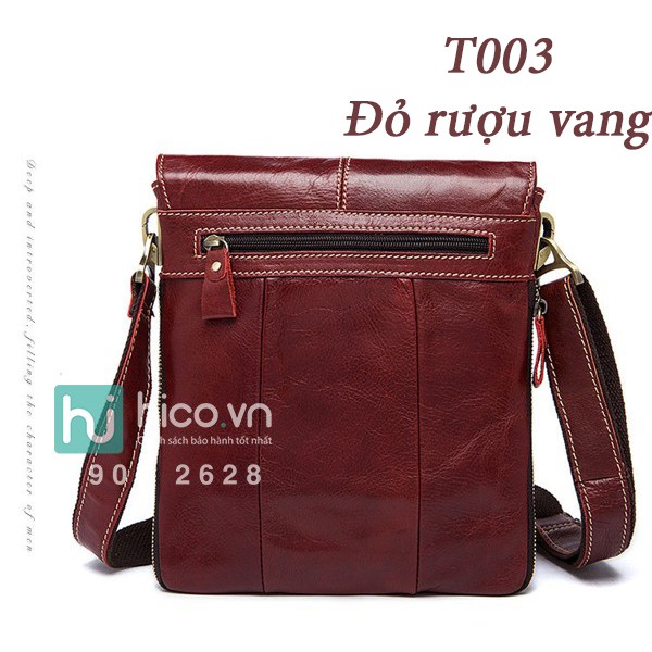 [DA THẬT]Túi Đeo Chéo Da Bò T003 Cao Cấp Da Thật 100%