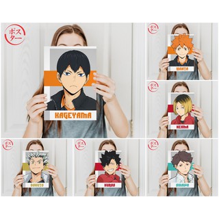 Poster Anime Haikyuu B - Hinata Kageyama Oikawa Kenma Kuroo Bokuto Cỡ A4 +