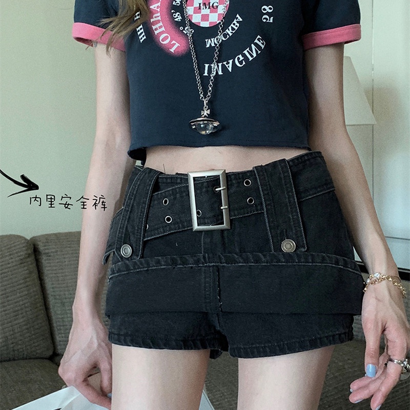 Chân Váy Denim Chữ A Lưng Cao Thời Trang Mùa Hè Cho Bé Gái