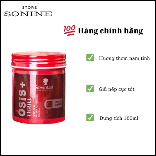 Sáp Vuốt Tóc Nam Osis+ Thrill Sáp Giữ Nếp Tóc Dành Cho Nam Giới