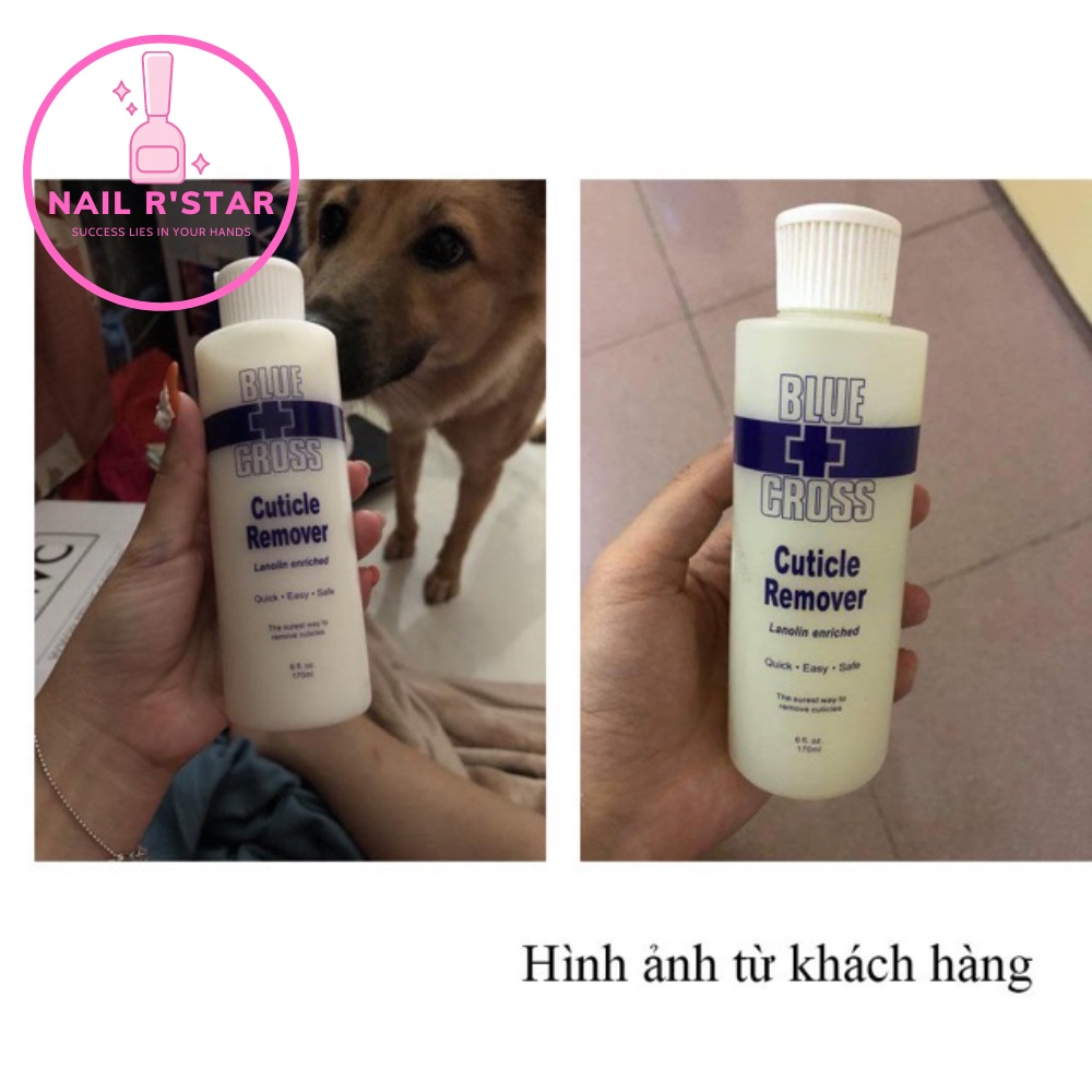 Nước làm mềm da nail Blue Cross chính hãng nhập khẩu từ Mỹ - không cần ngâm nước  NAIL R’STAR